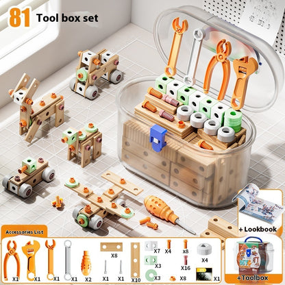 Jeu de construction et de démontage de vis pour enfants - Développement éducatif de la concentration l'analyse, la logique...