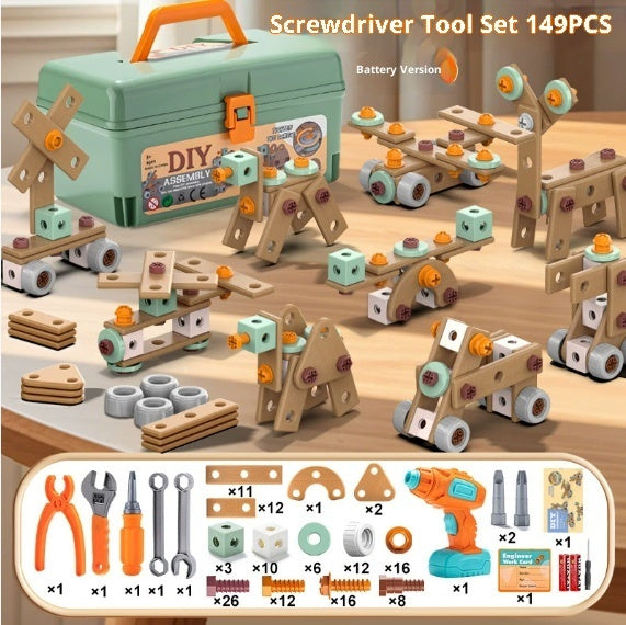 Jeu de construction et de démontage de vis pour enfants - Développement éducatif de la concentration l'analyse, la logique...